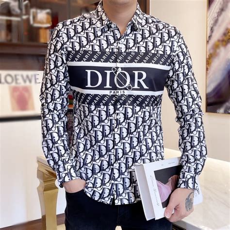 brown dior shirt|christian dior shirts men.